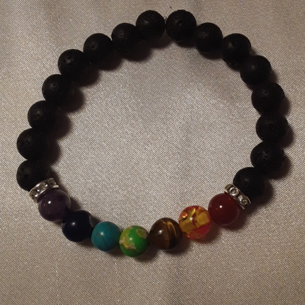 Essential Oil Diffuser Chakra Bracelet